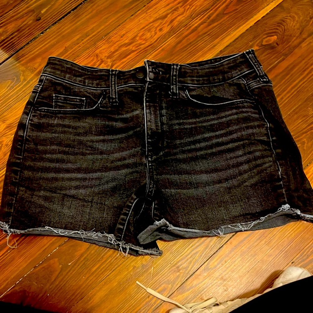 Black Jean shorts